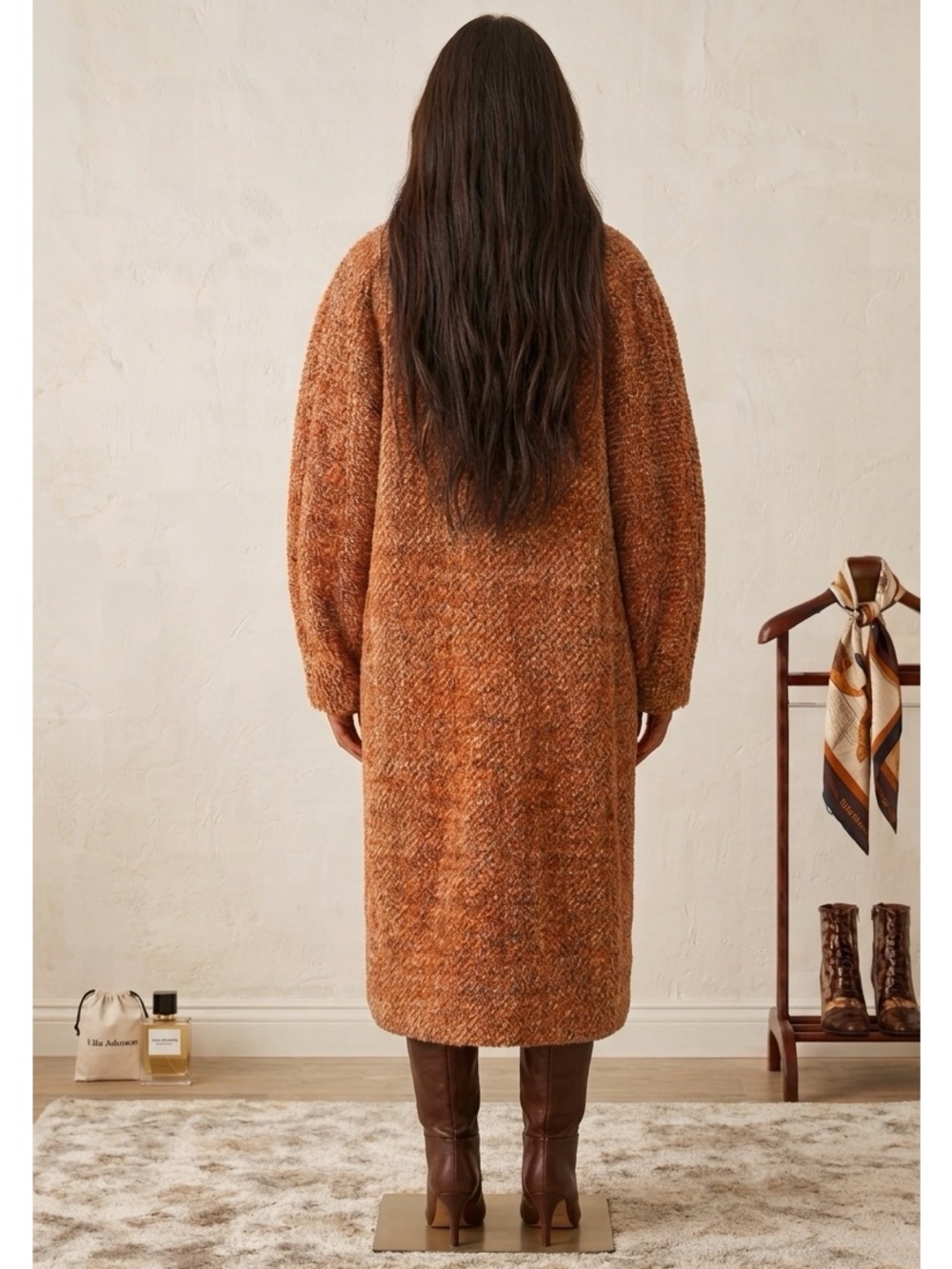 🍁ULLA JOHNSON Luxury Alpaca Wool Lana coat in Bronzite - RARE - Picture 9 of 13